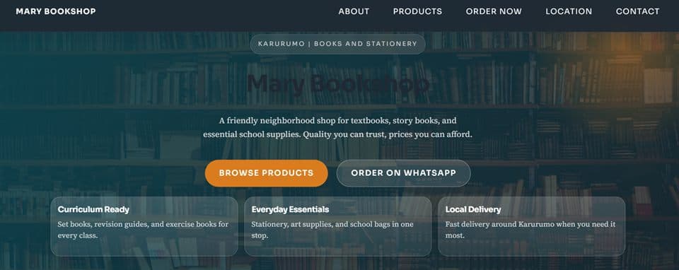 Bookshop Website